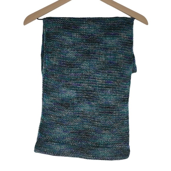 STEVE MADDEN Infinity Scarf Chunky Knit Metallic Sparkle Cozy Warm Multicolor - Picture 5 of 13